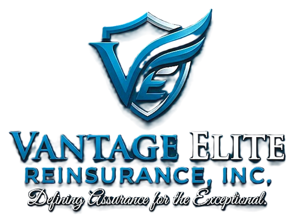 Vantage Elite Reinsurance, Inc. logo with slogan.