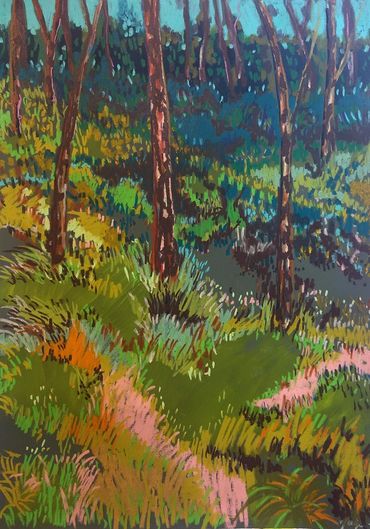 Selby  Bush
A2
oil pastel on canson paper
2020
