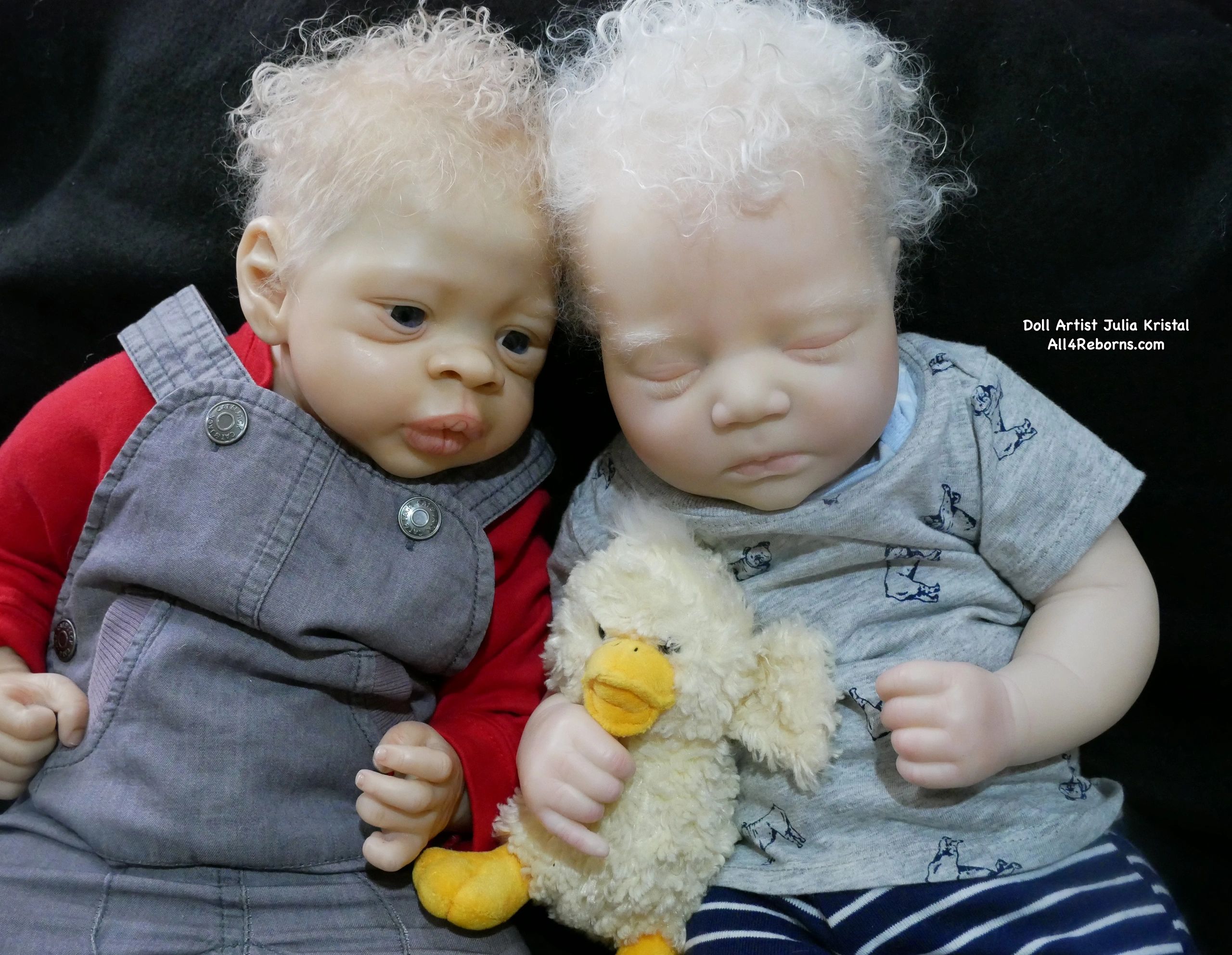 albino reborn baby