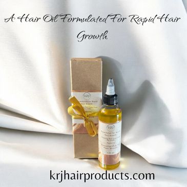 KRJ Hair Products Rapid Hair Growth Oil is formulated to speed up your hair growth 