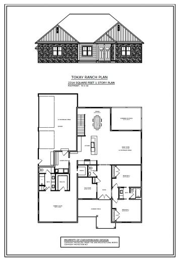 One of many new stock house plans available in our library.  Choose from 1 story, 2 story and duplex