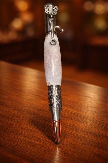Bolt Action Antler Pen