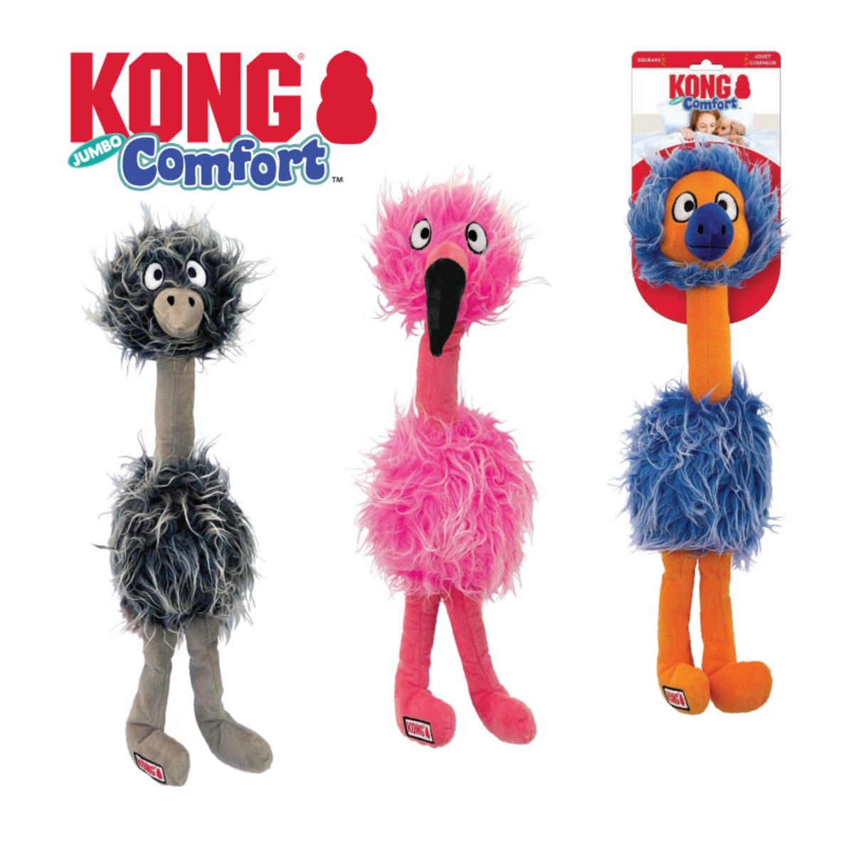 Pelúcia Kong Confort Jumbo Birds - PET TREVO