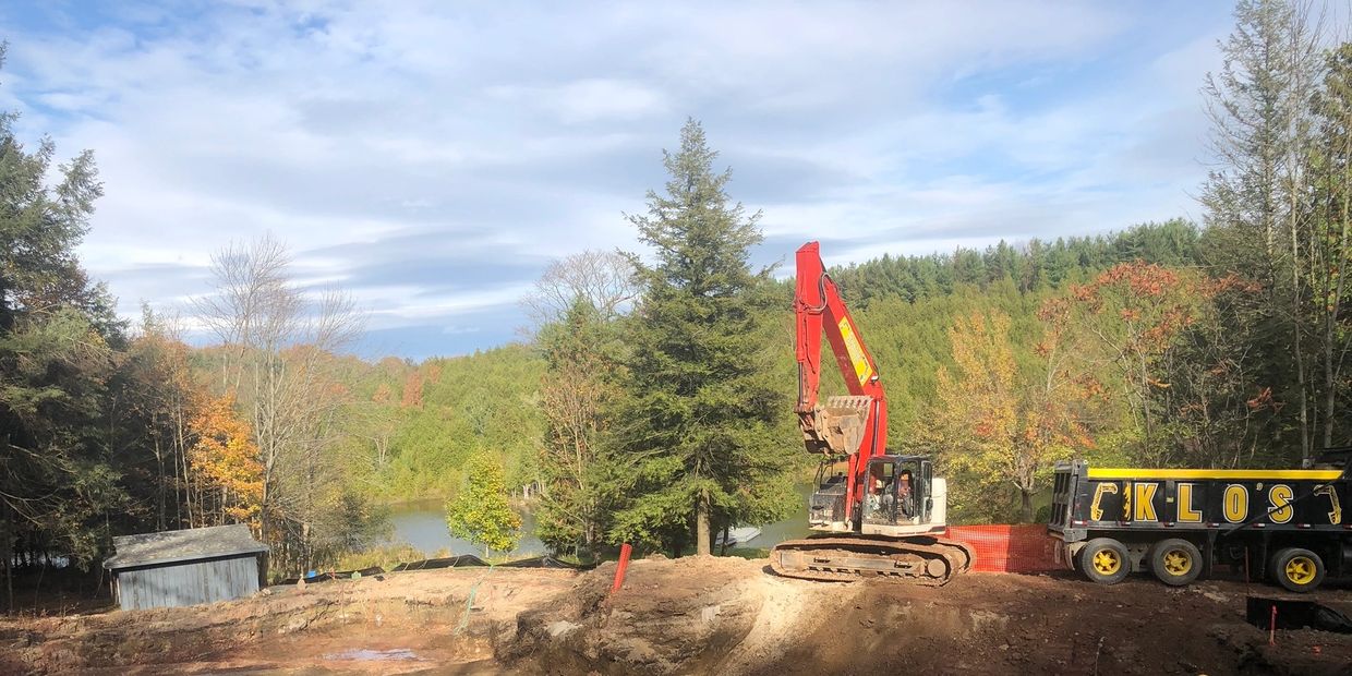Excavation in the countryside