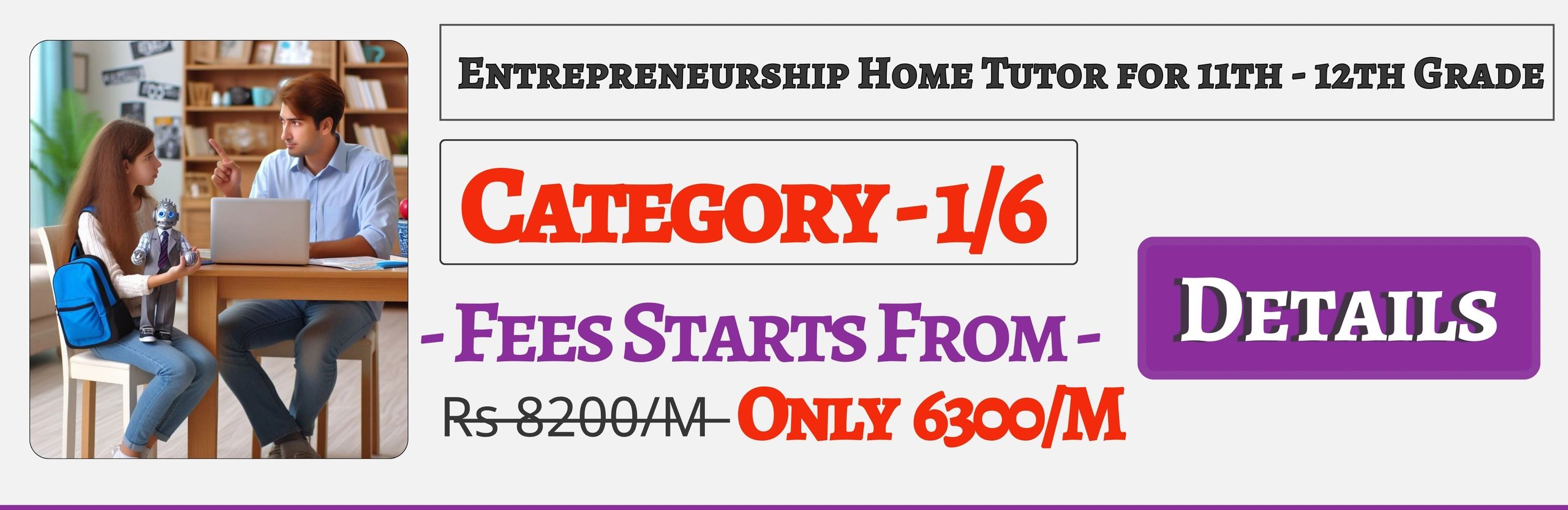 Book Best Nearby Entrepreneurship Home Tuition Tutors For 11th & 12th In Jaipur , Fees Only 6300/M
