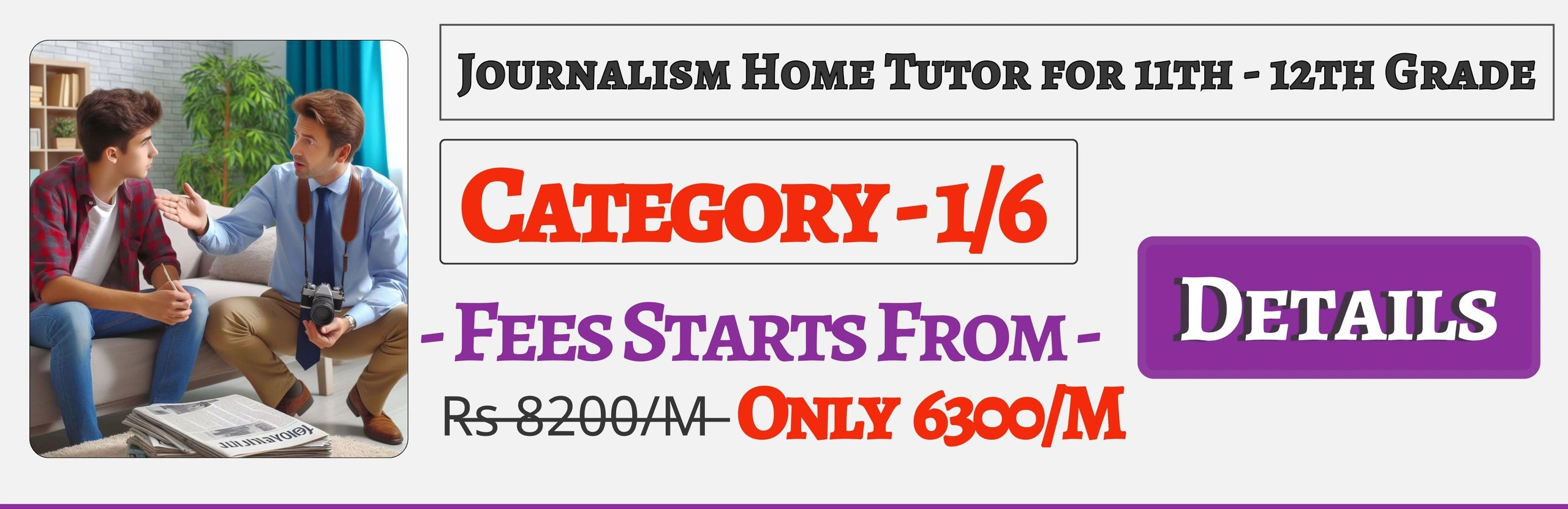 Book Best Nearby Journalism Home Tuition Tutors For 11th & 12th In Jaipur , Fees Only 6300/M