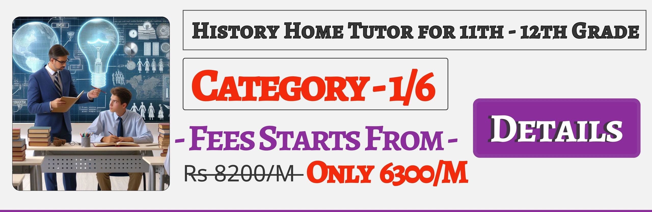 Book Best Nearby History Home Tuition Tutors For 11th & 12th In Jaipur , Fees Only 6300/M