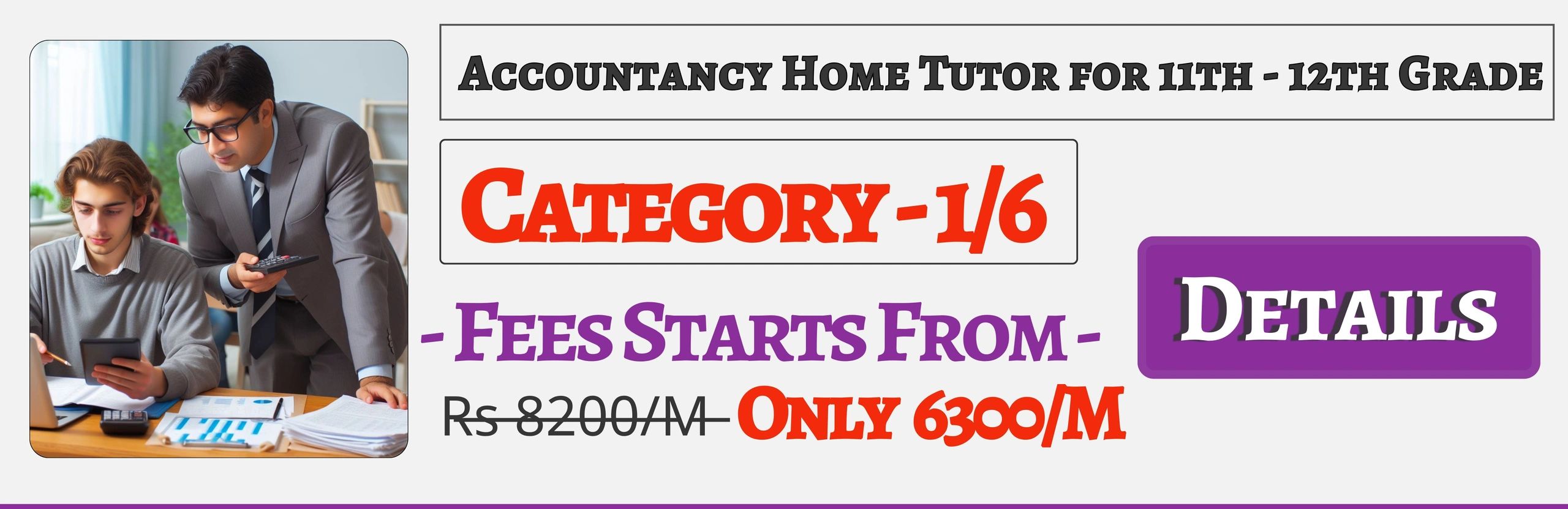Book Best Nearby Accountancy Home Tuition Tutors For 11th & 12th Jaipur ,Fees Only 6300/M