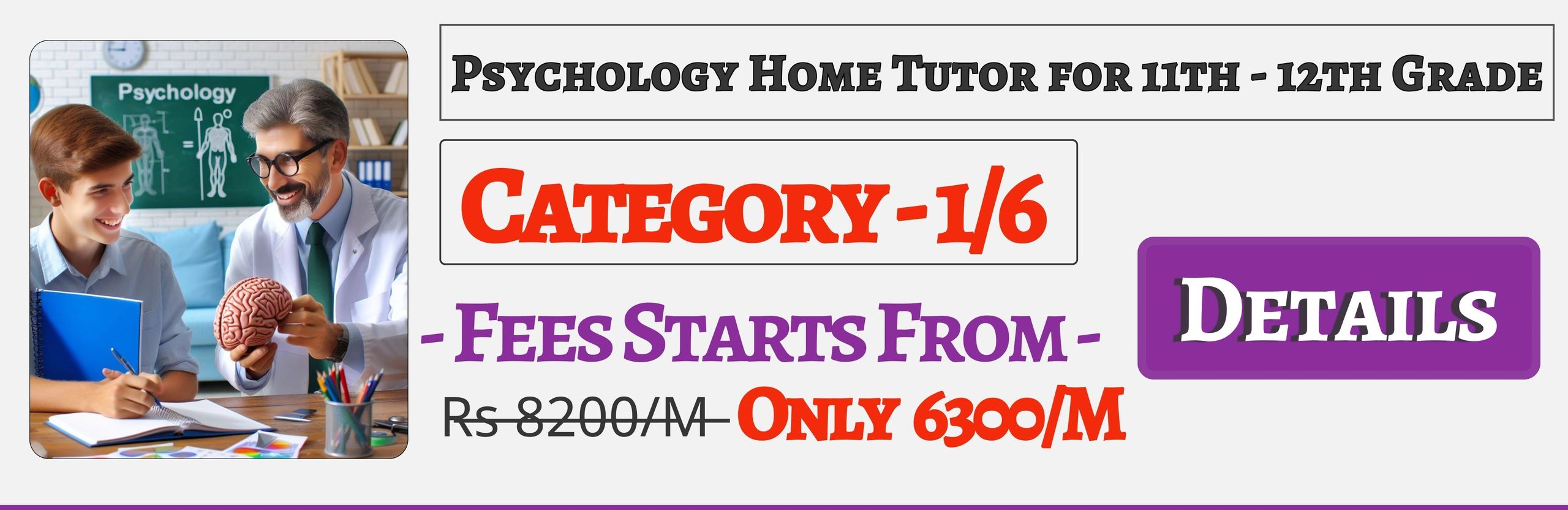 Book Best Nearby Psychology Home Tuition Tutors For 11th & 12th In Jaipur , Fees Only 6300/M