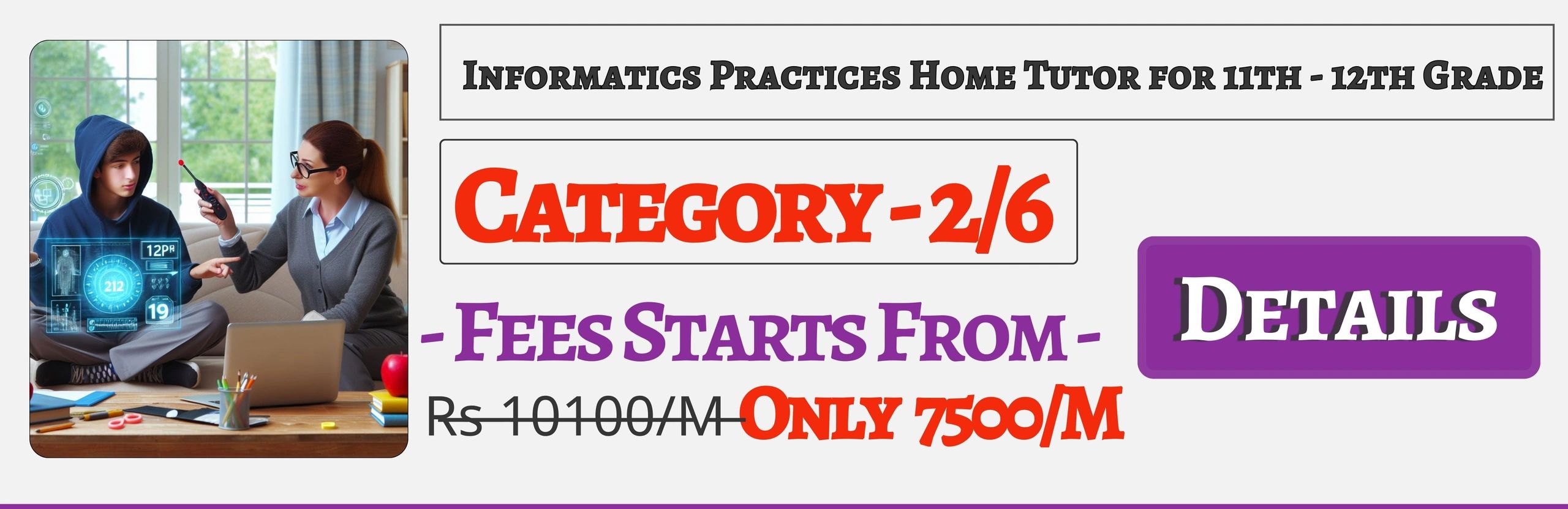 Book Best Nearby Informatics Practices Home Tuition Tutors For 11th & 12th Jaipur ,Fees Only 7500/M