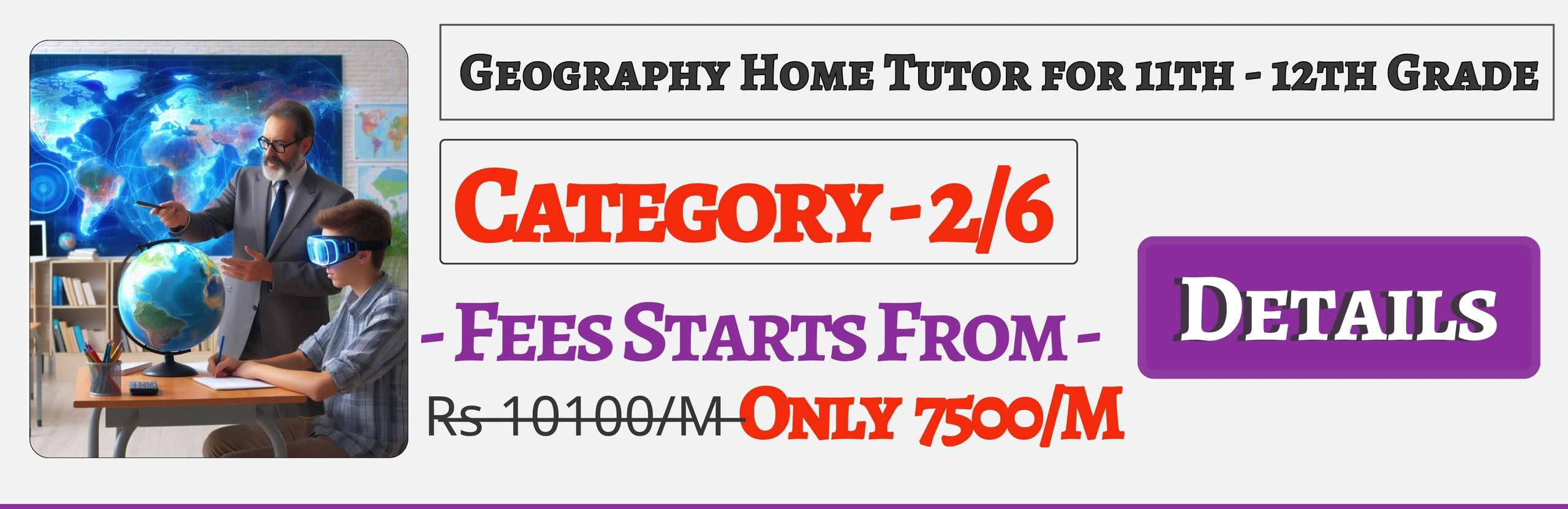Book Best Nearby Geography Home Tuition Tutors For 11th & 12th In Jaipur , Fees Only 7500/M