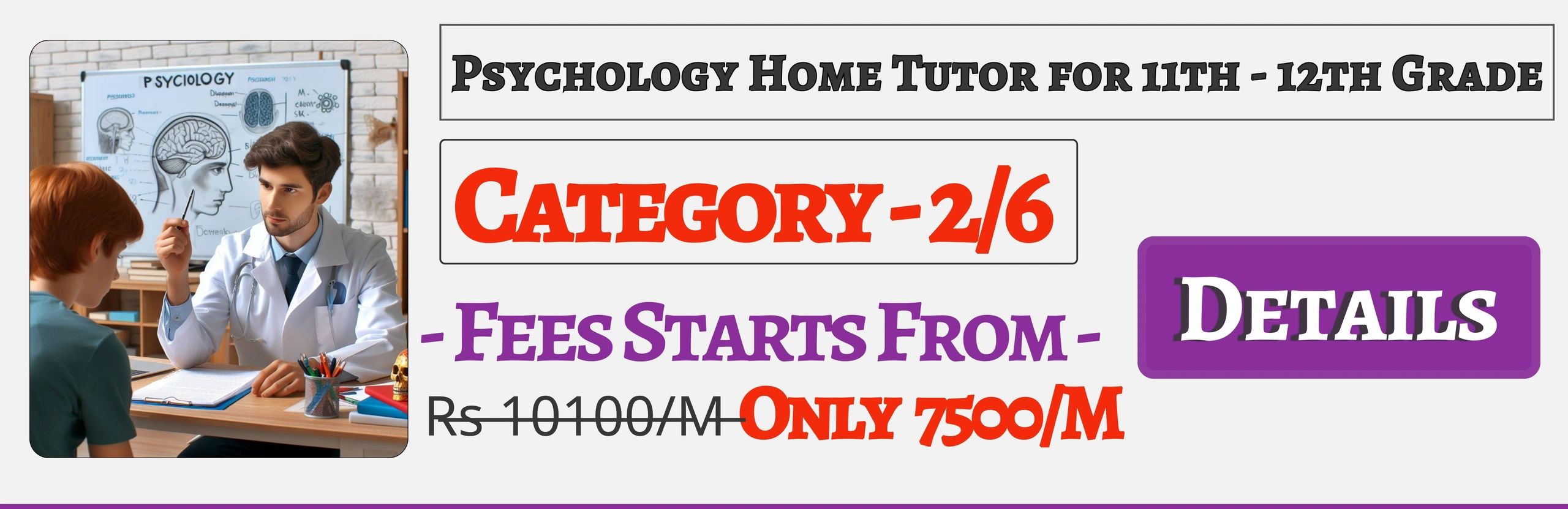 Book Best Nearby Psychology Home Tuition Tutors For 11th & 12th In Jaipur , Fees Only 7500/M