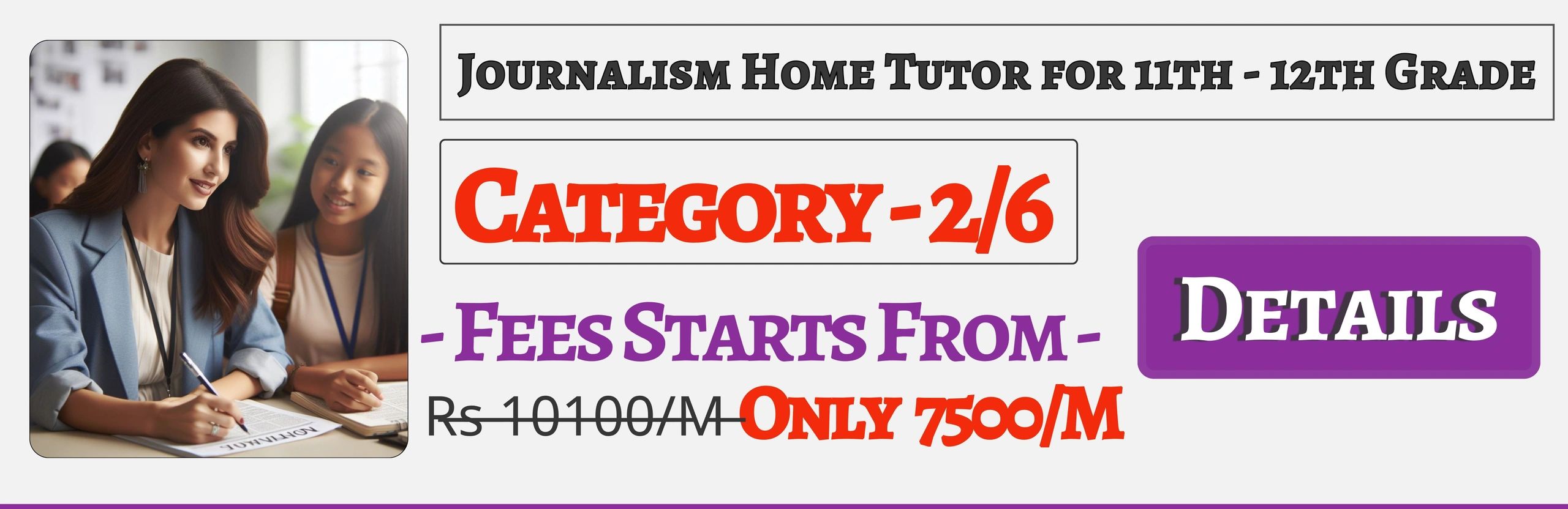 Book Best Nearby Journalism Home Tuition Tutors For 11th & 12th In Jaipur , Fees Only 7500/M