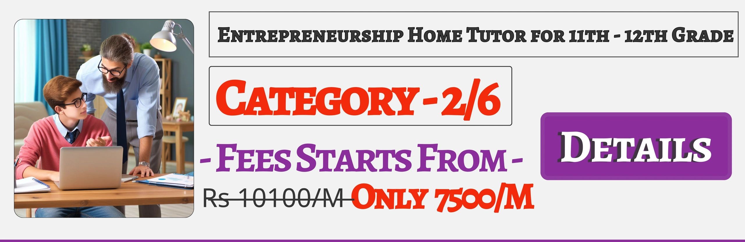 Book Best Nearby Entrepreneurship Home Tuition Tutors For 11th & 12th In Jaipur , Fees Only 7500/M