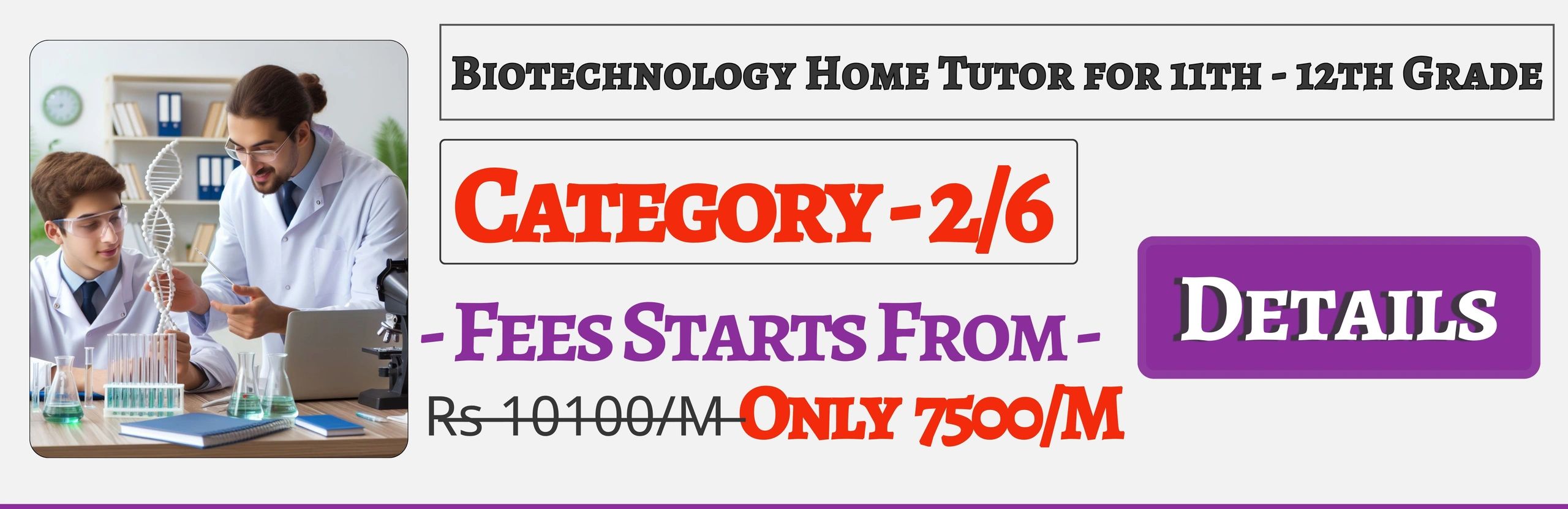 Book Best Nearby Biotechnology Home Tuition Tutors For 11th & 12th In Jaipur , Fees Only 7500/M