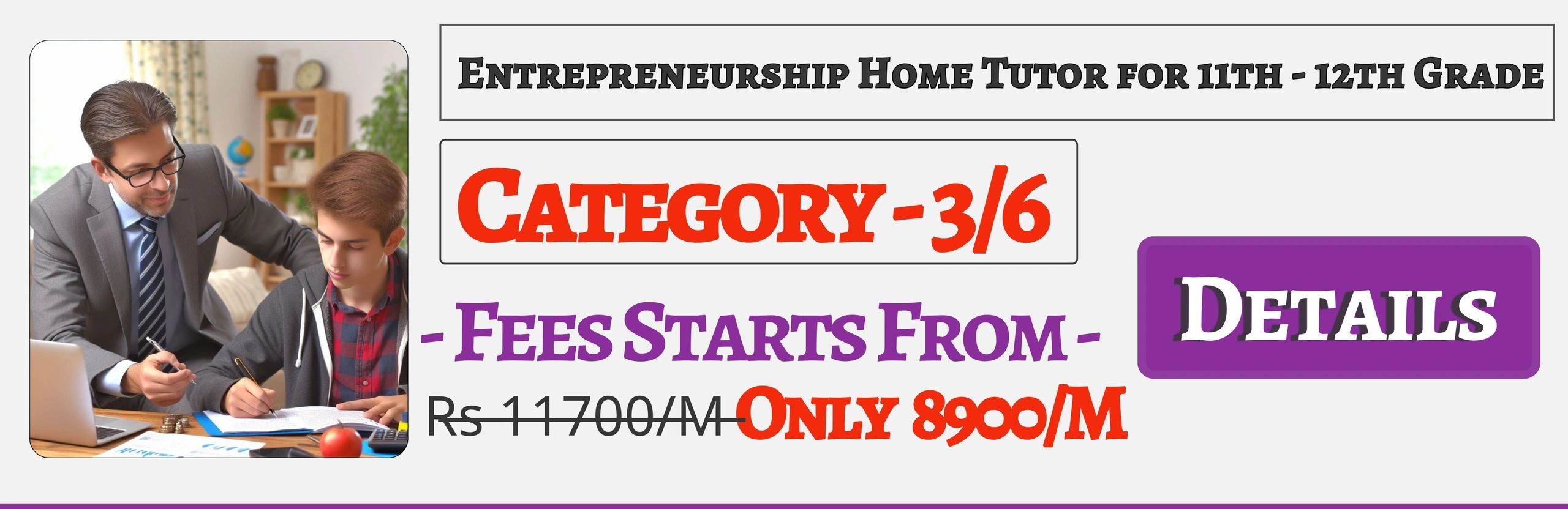 Book Best Nearby Entrepreneurship Home Tuition Tutors For 11th & 12th In Jaipur , Fees Only 8900/M