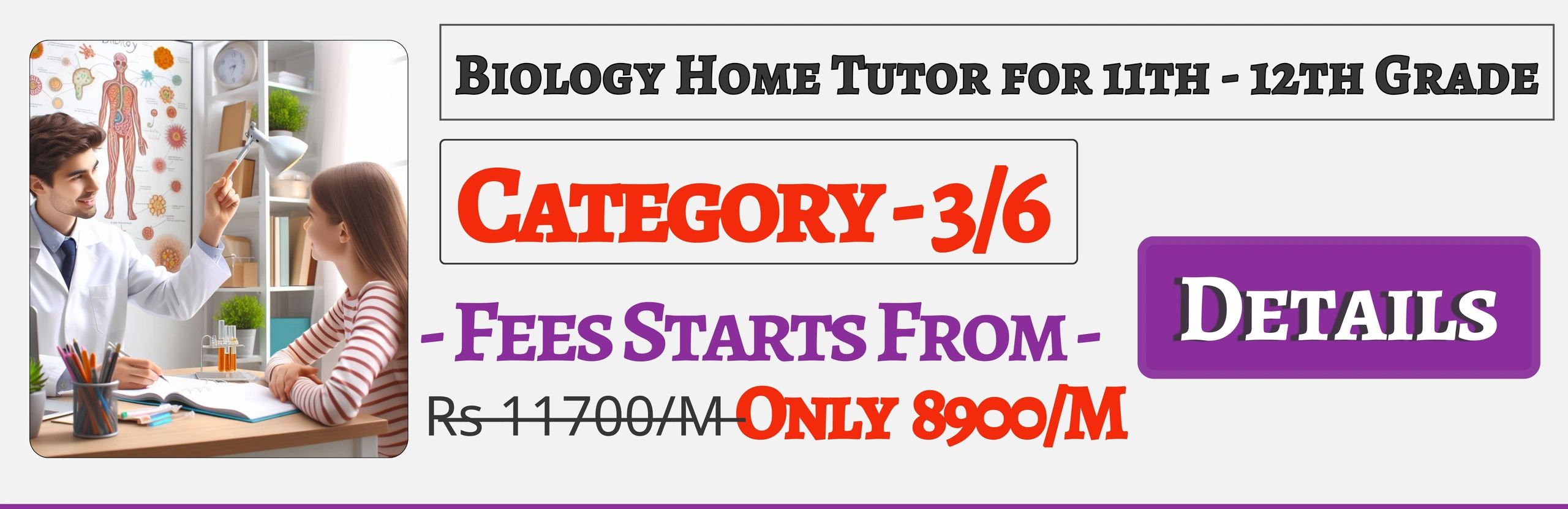 Book Best Nearby Biology Home Tuition Tutors For 11th & 12th In Jaipur , Fees Only 8900/M