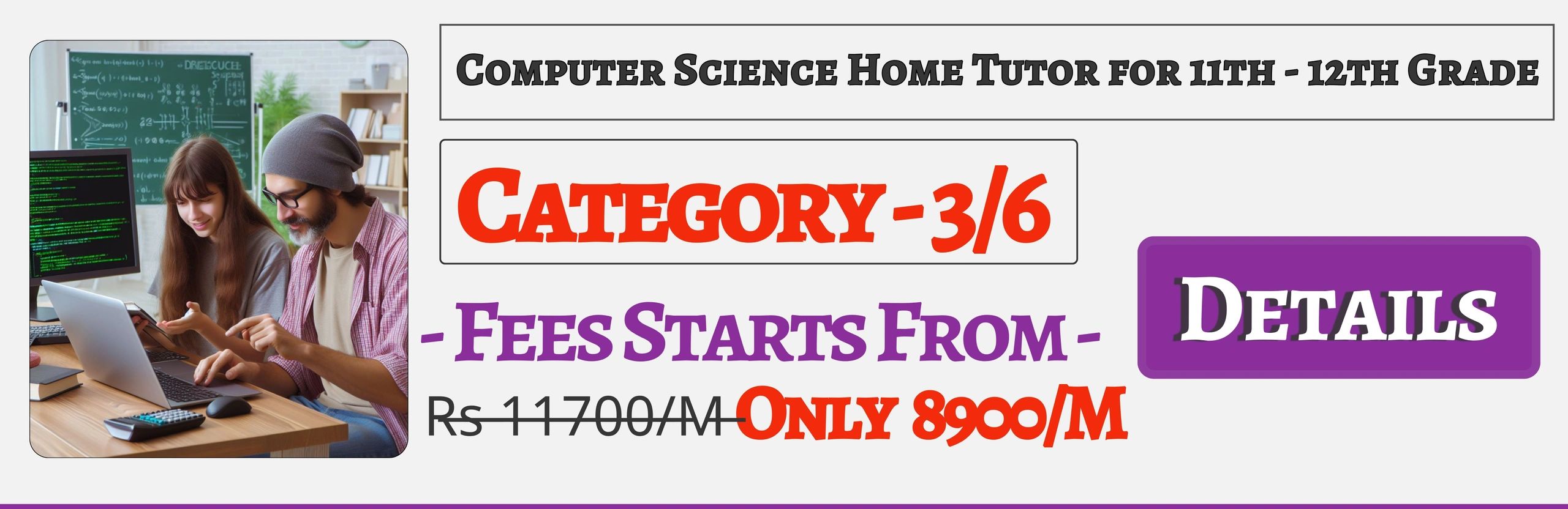 Book Best Nearby Computer Science Home Tuition Tutors For 11th & 12th In Jaipur , Fees Only 8900/M