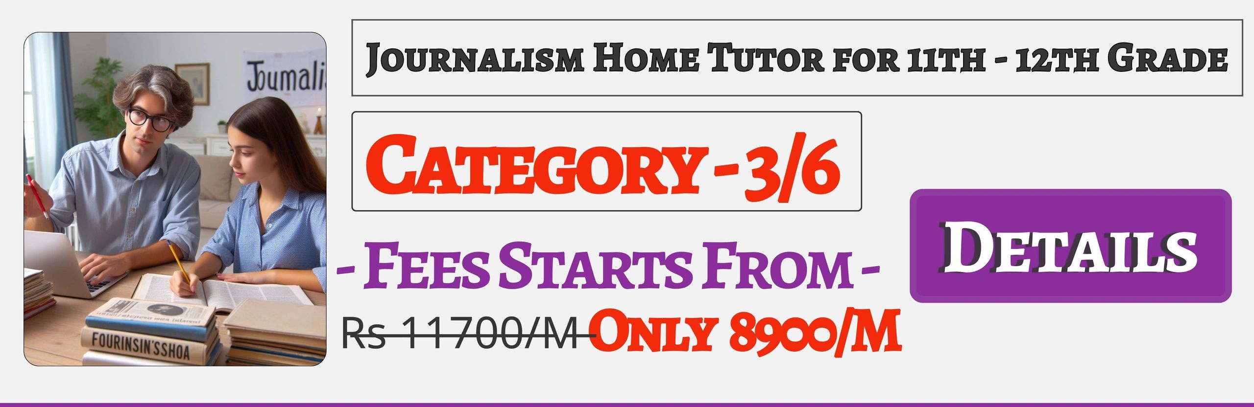 Book Best Nearby Journalism Home Tuition Tutors For 11th & 12th In Jaipur , Fees Only 89000/M