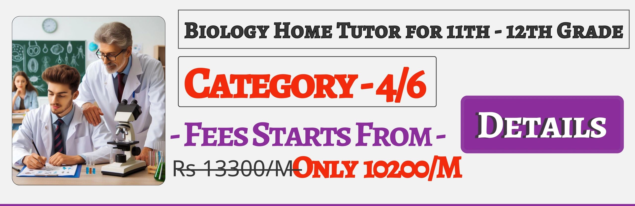 Book Best Nearby Biology Home Tuition Tutors For 11th & 12th In Jaipur , Fees Only 10200/M