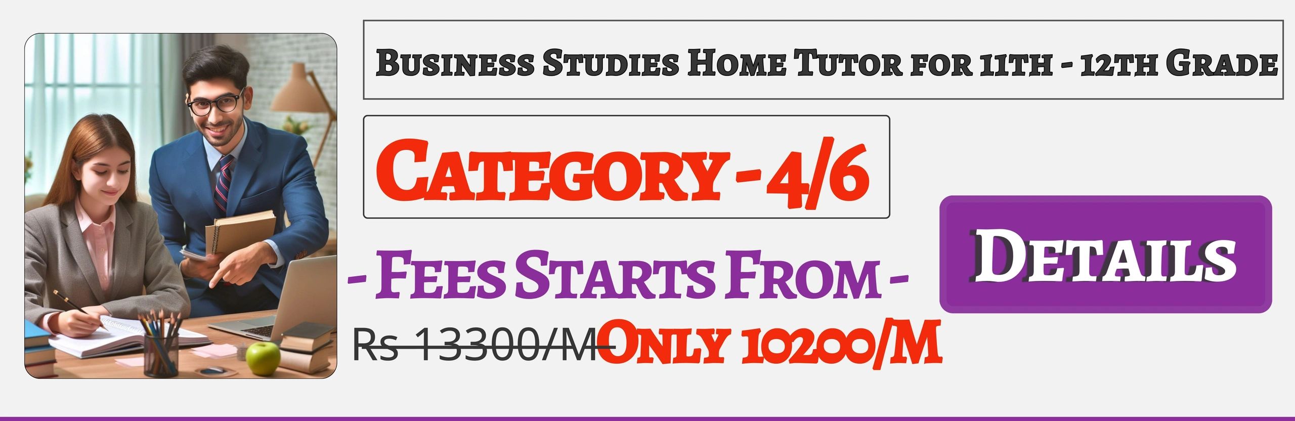 Book Best Nearby Business Studies Home Tuition Tutors For 11th & 12th Jaipur ,Fees Only 10200/M
