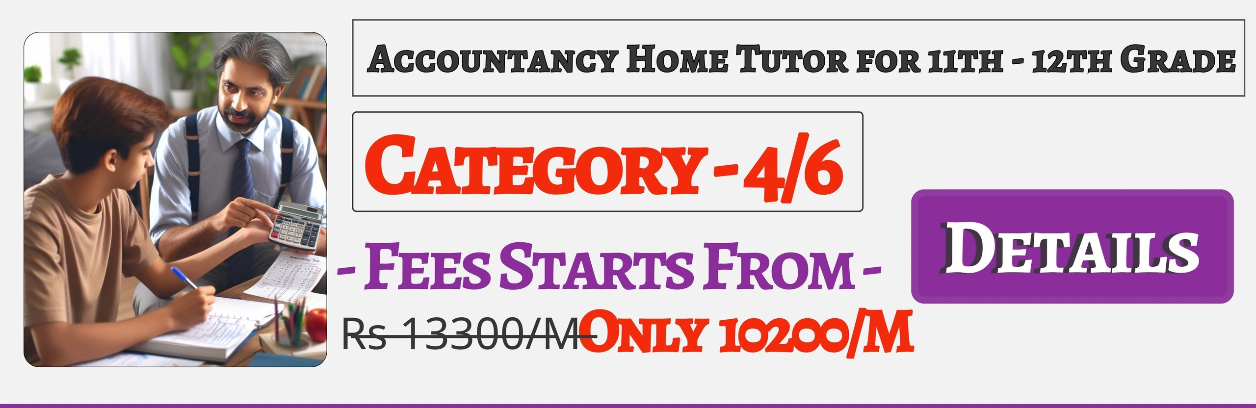 Book Best Nearby Accountancy Home Tuition Tutors For 11th & 12th Jaipur ,Fees Only 10200/M