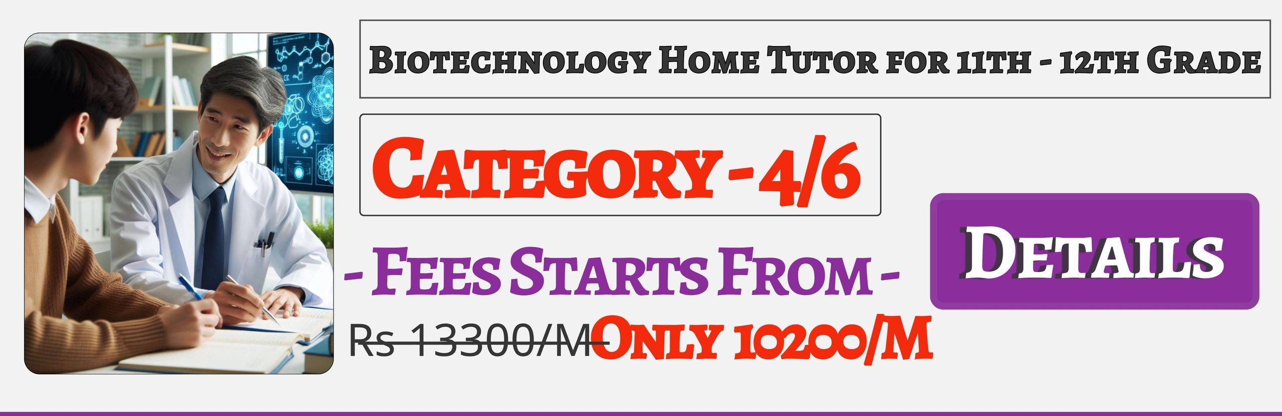Book Best Nearby Biotechnology Home Tuition Tutors For 11th & 12th In Jaipur , Fees Only 10200/M