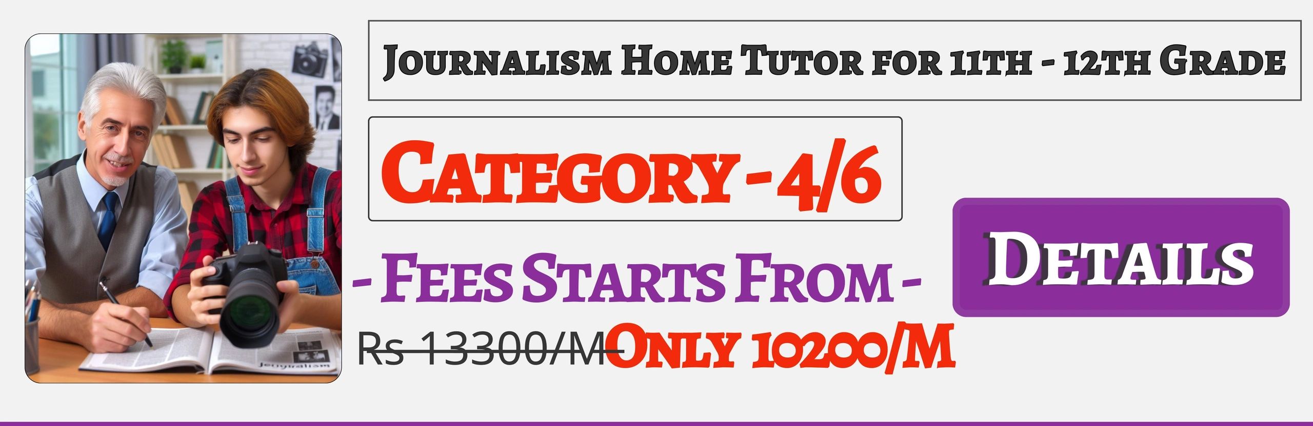 Book Best Nearby Journalism Home Tuition Tutors For 11th & 12th In Jaipur , Fees Only 10200/M