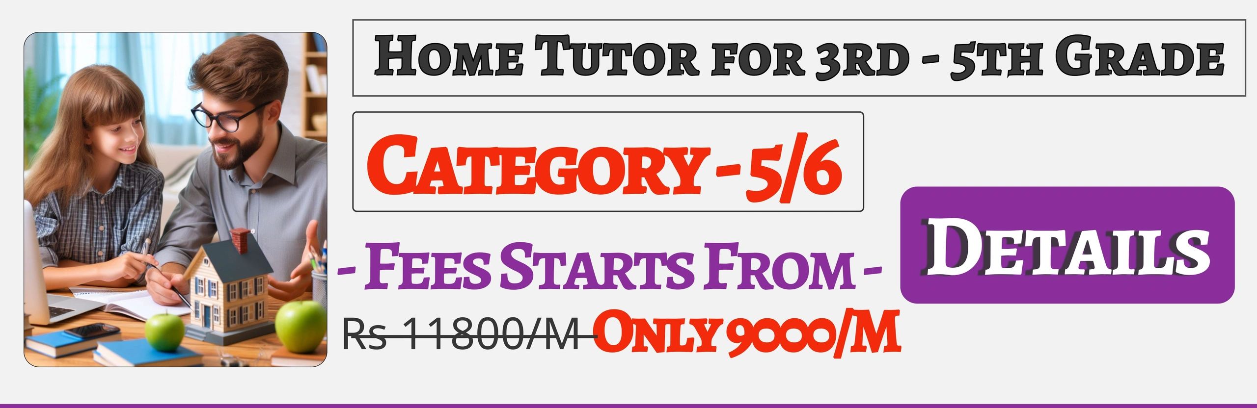 Book Best Home Tuition Tutors For 3rd , 4th & 5th In Jaipur , Fees Only 9000/M
