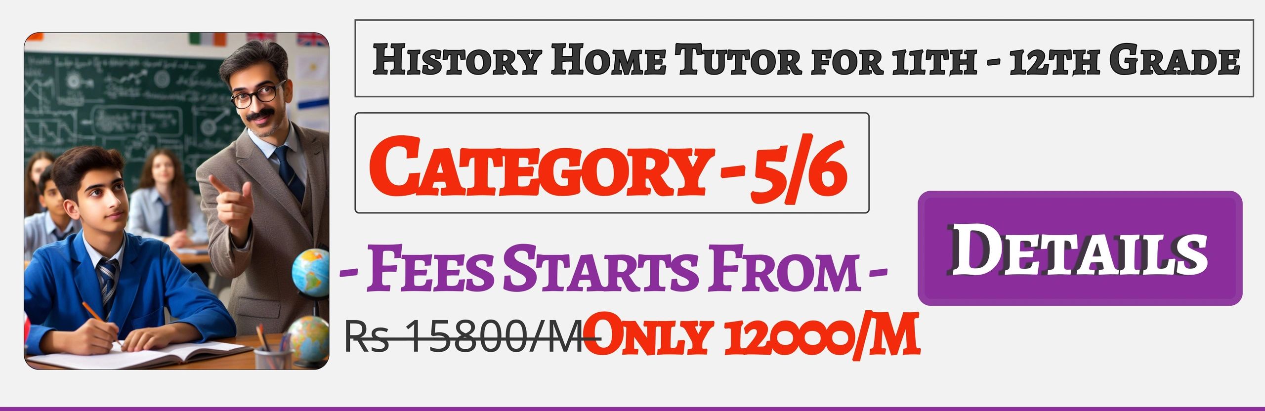 Book Best Nearby History Home Tuition Tutors For 11th & 12th In Jaipur , Fees Only 12000/M