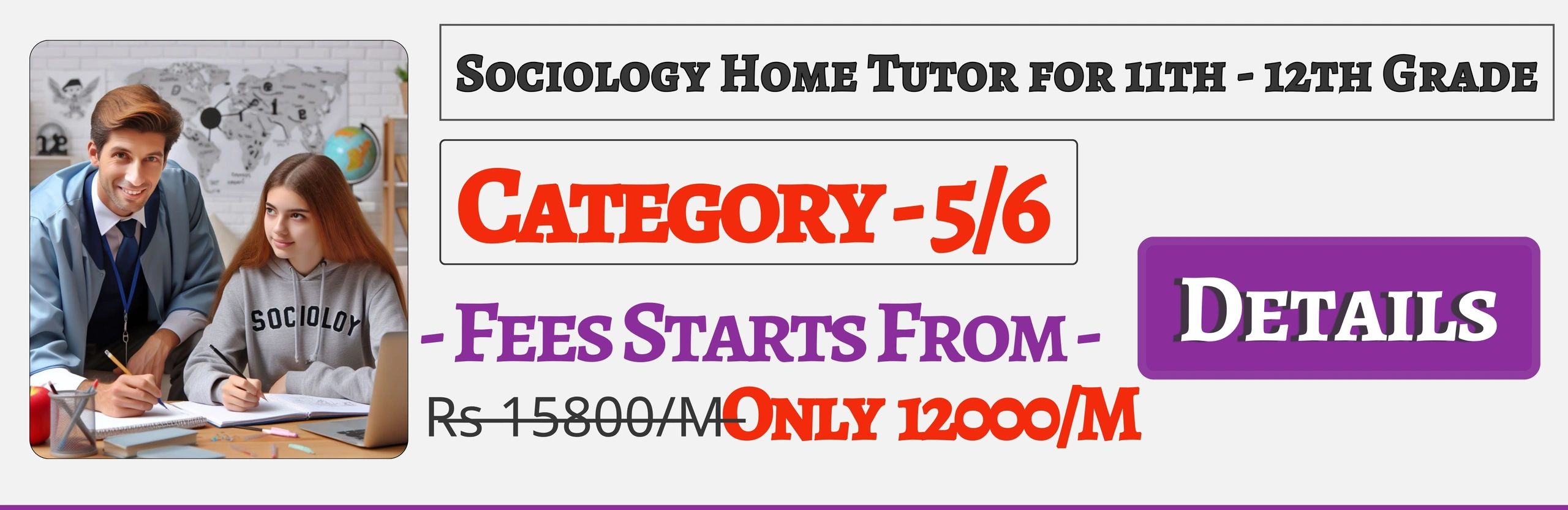 Book Best Nearby Sociology Home Tuition Tutors For 11th & 12th In Jaipur , Fees Only 12000/M
