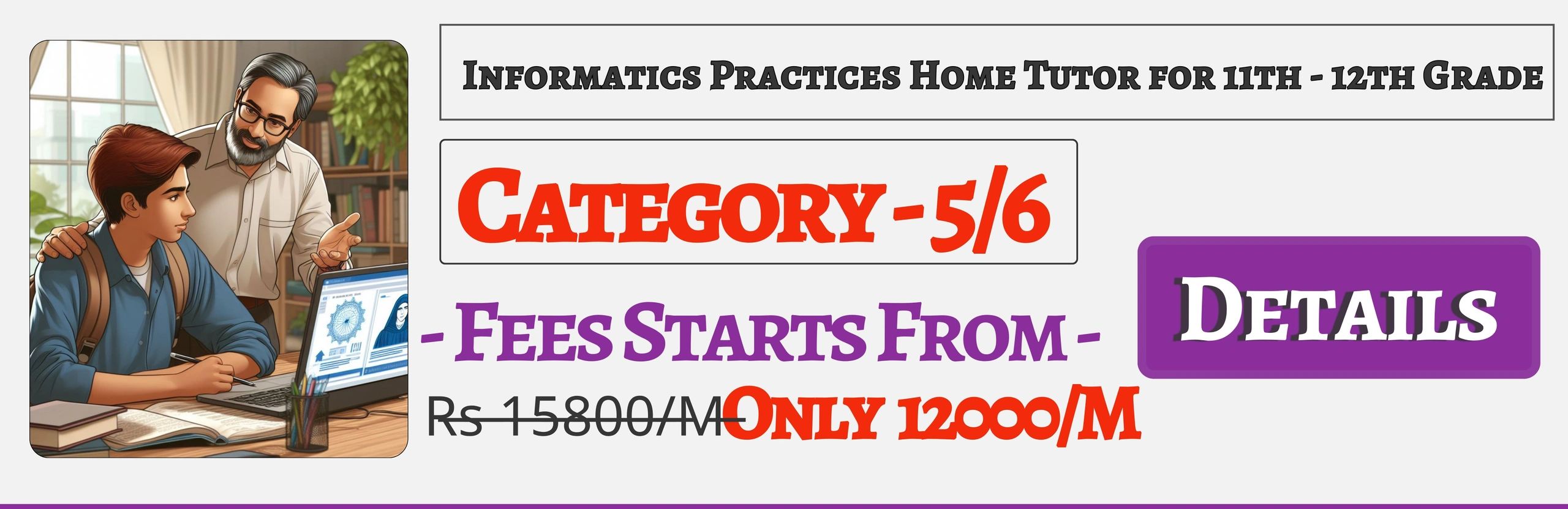 Book Best Nearby Informatics Practices Home Tuition Tutors For 11th & 12th Jaipur ,Fees Only 12000/M