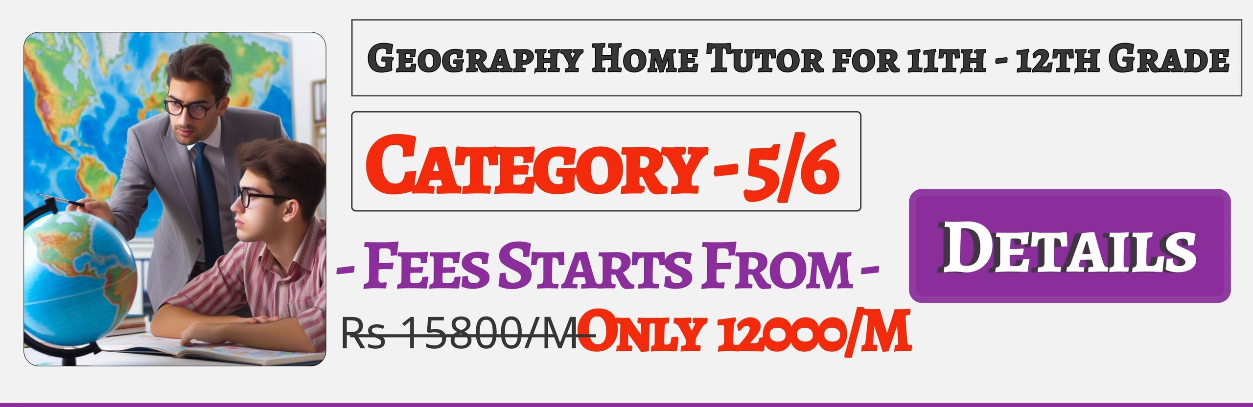 Book Best Nearby Geography Home Tuition Tutors For 11th & 12th In Jaipur , Fees Only 12000/M