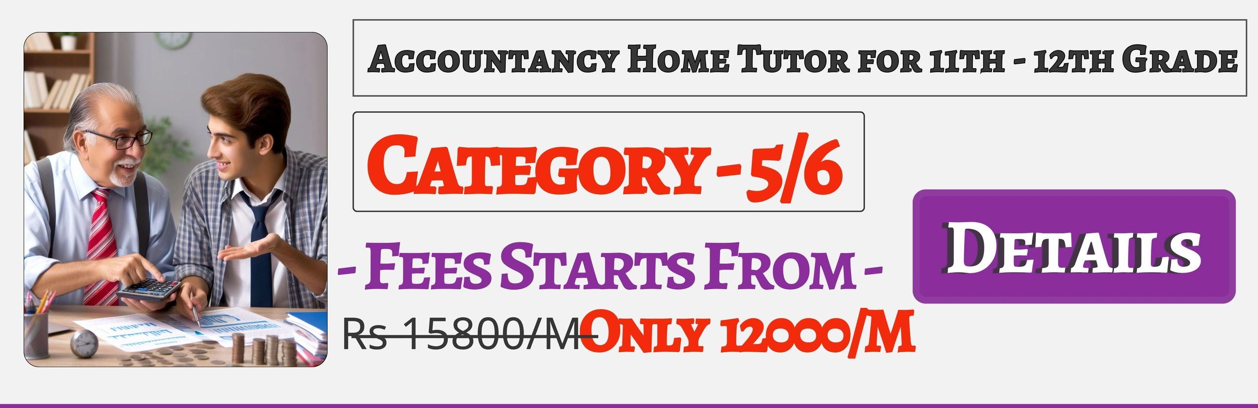 Book Best Nearby Accountancy Home Tuition Tutors For 11th & 12th Jaipur ,Fees Only 12000/M