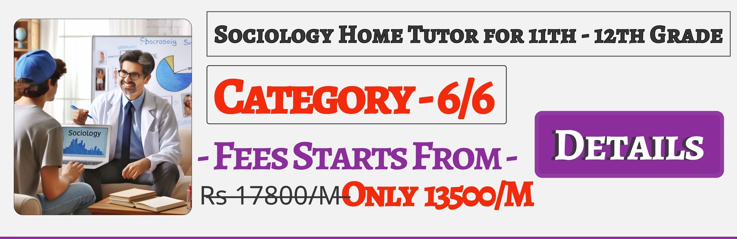 Book Best Nearby Sociology Home Tuition Tutors For 11th & 12th In Jaipur , Fees Only 13500/M