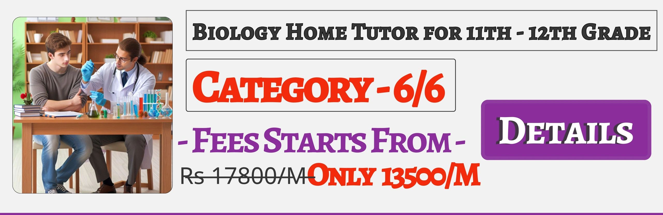 Book Best Nearby Biology Home Tuition Tutors For 11th & 12th In Jaipur , Fees Only 13500/M