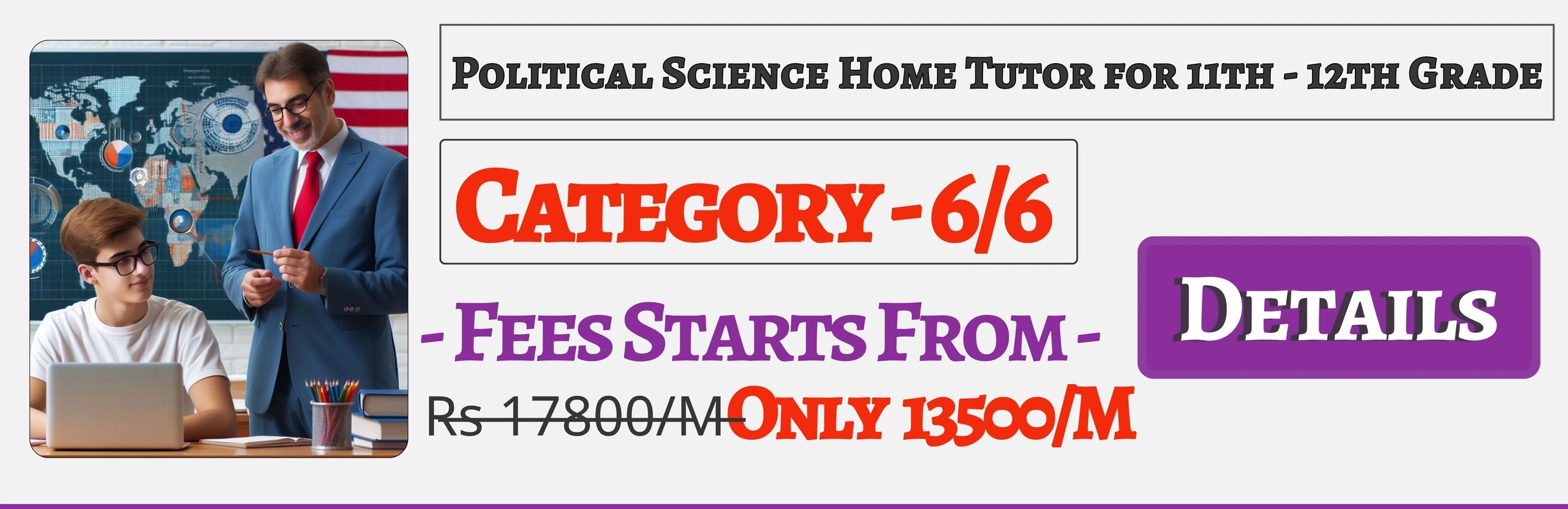 Book Best Nearby Political Science Home Tuition Tutors For 11th & 12th In Jaipur , Fees Only 13500/M