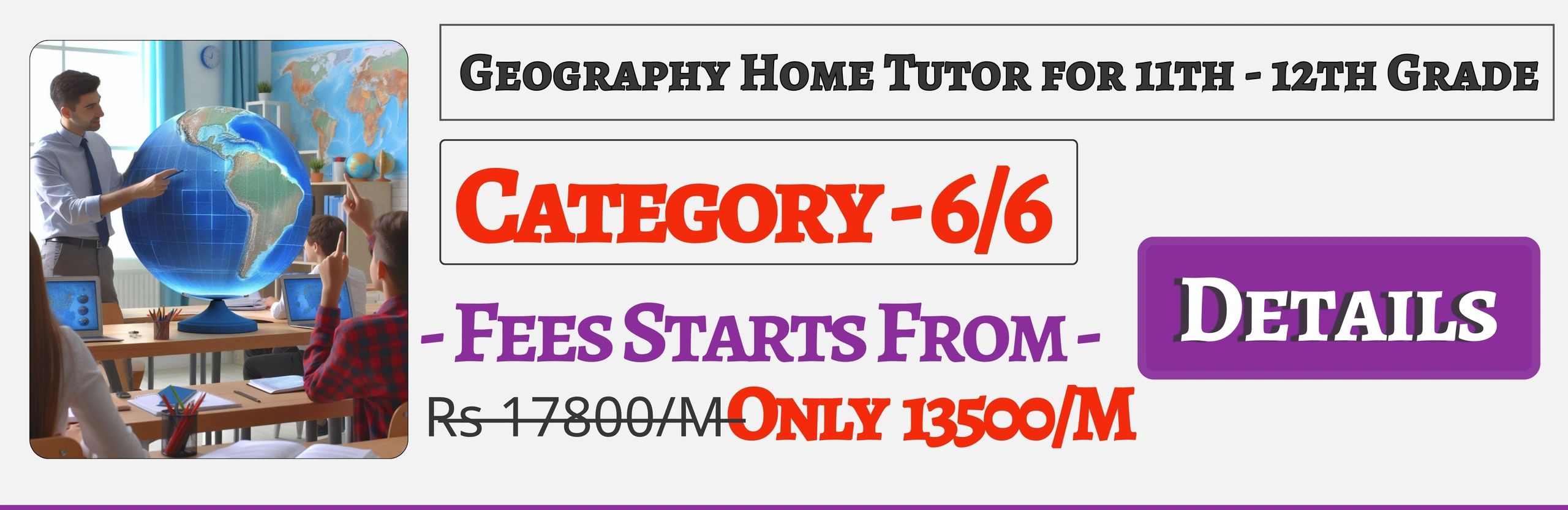 Book Best Nearby Geography Home Tuition Tutors For 11th & 12th In Jaipur , Fees Only 13500/M