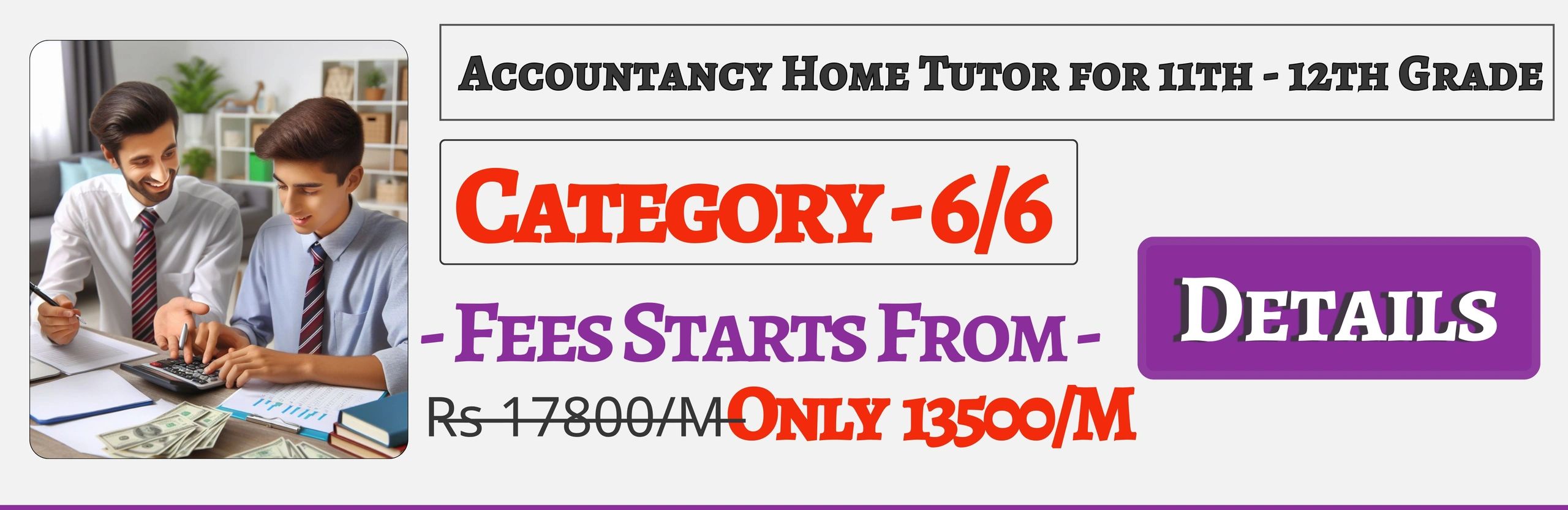 Book Best Nearby Accountancy Home Tuition Tutors For 11th & 12th Jaipur ,Fees Only 13500/M