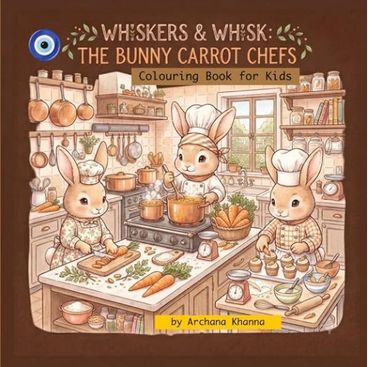 Bunny chefs cooking in a cozy kitchen.