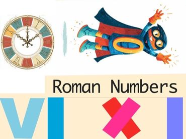 Roman numbers 1 to 10