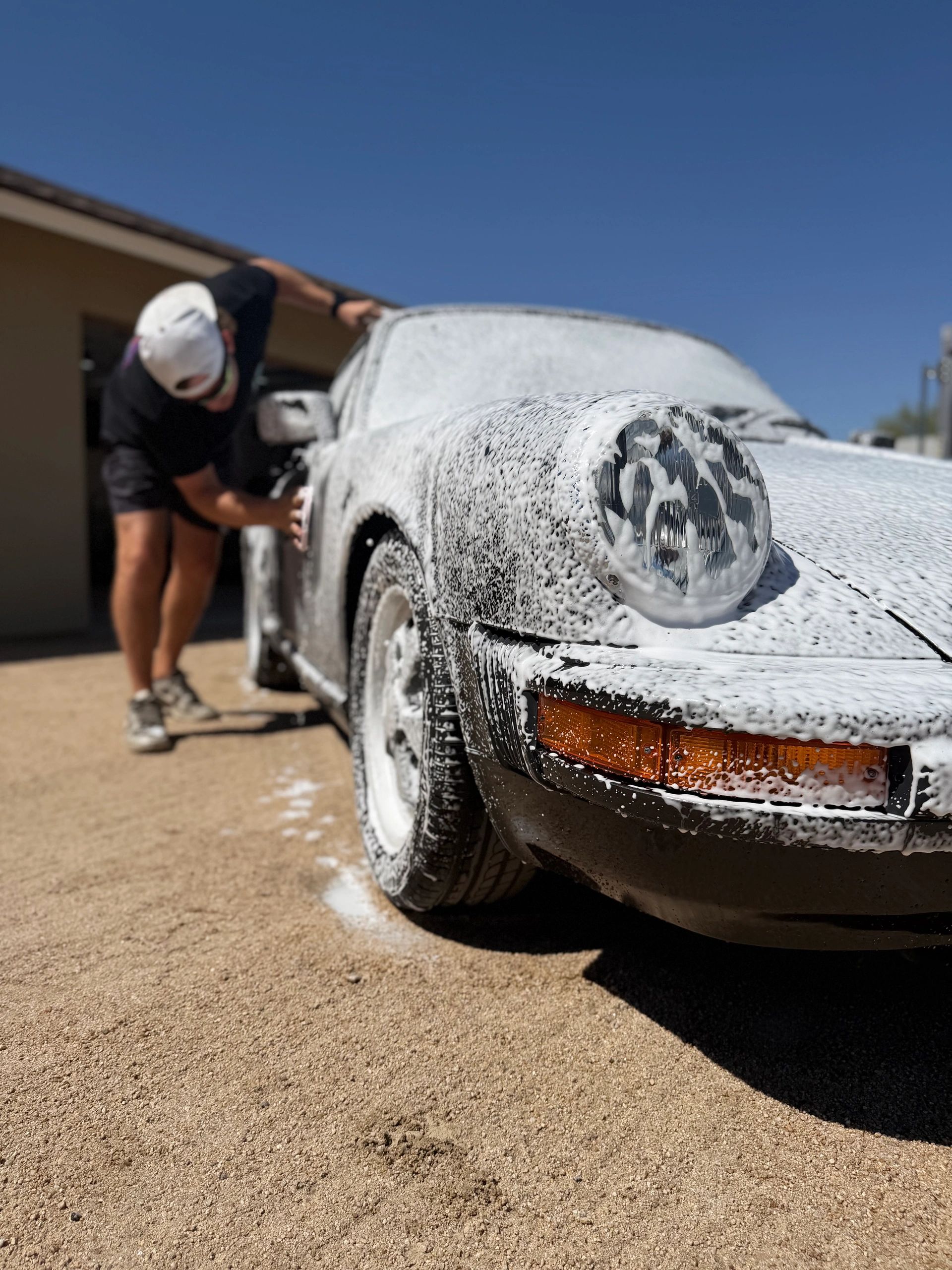 Porsche receivin premium mobile detailing service from Attention 2 Detailing in Scottsdale, Arizona.