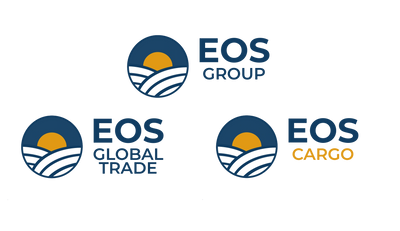 Logo da EOS Group, Eos Cargo e EOS Global Trade