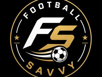 Football Savvy logo with stylized FS and soccer ball in black and gold.