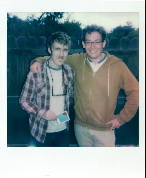 Polaroid of Donny and Wes.