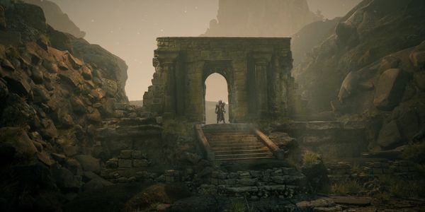 Ancient ruin environment created in Unreal Engine 5.2 with Quixel Bridge assets & dynamic lighting.