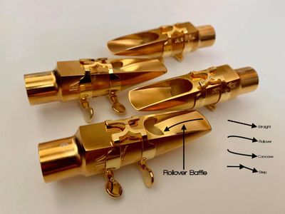 Saxophone mouthpiece baffle designs