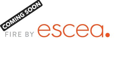 Logo with 'Coming Soon' and 'Fire by Escea' text.