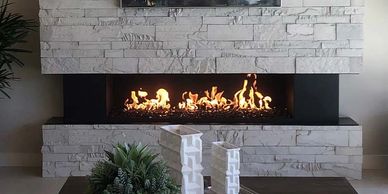beautiful fireplace