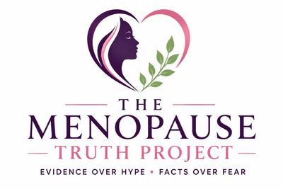 Logo of The Menopause Truth Project featuring a woman's profile in a heart shape.